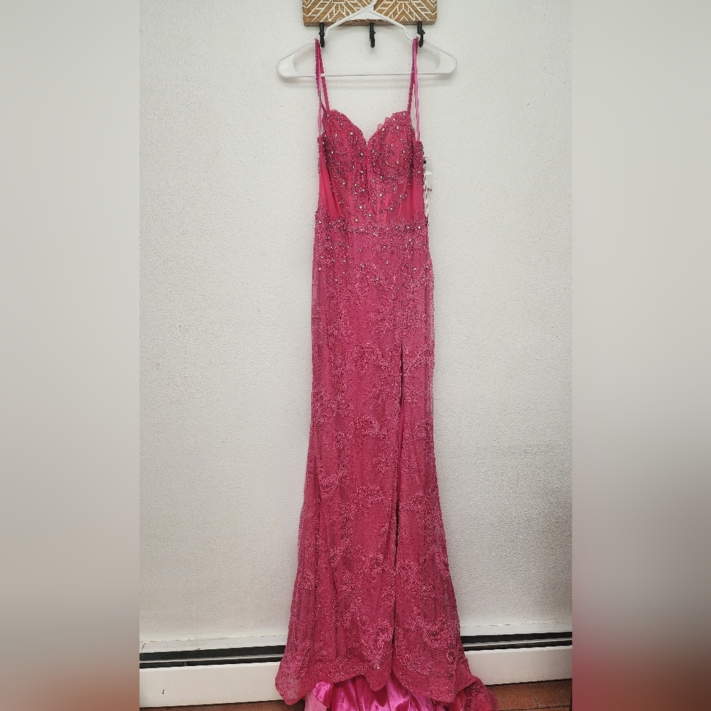Jovani Pink Prom Dress NWT - Picture 3 of 6